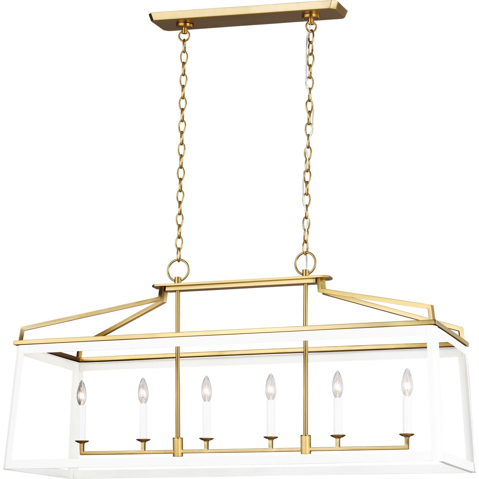 Carlow Linear Lantern Midnight Black - Visual Comfort Ceiling Lights