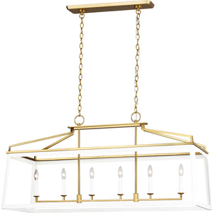 Carlow Linear Lantern Midnight Black - Visual Comfort Ceiling Lights