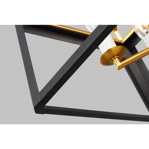 Carlow Flush Mount Midnight Black - Visual Comfort Ceiling Lights