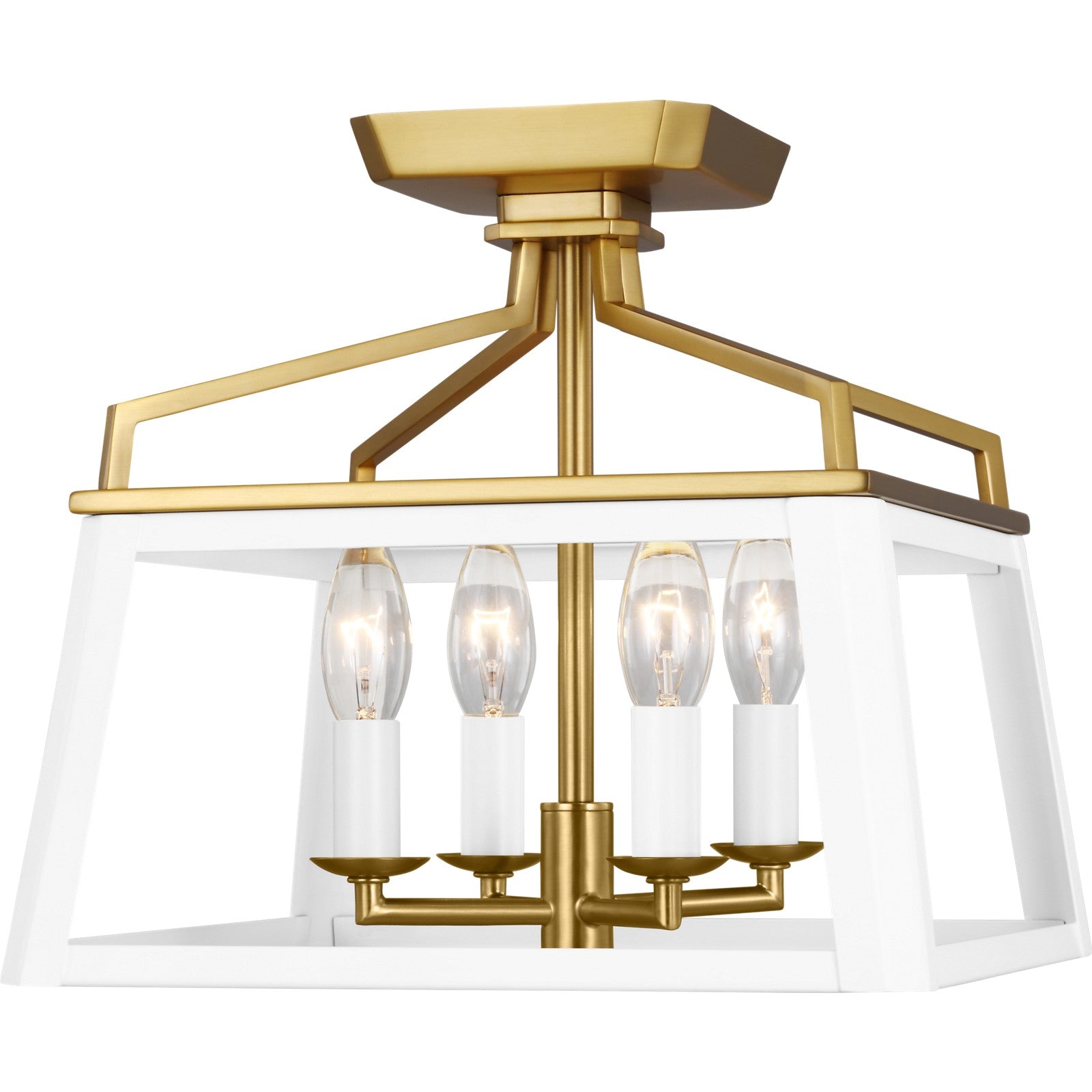 Carlow Flush Mount Midnight Black - Visual Comfort Ceiling Lights