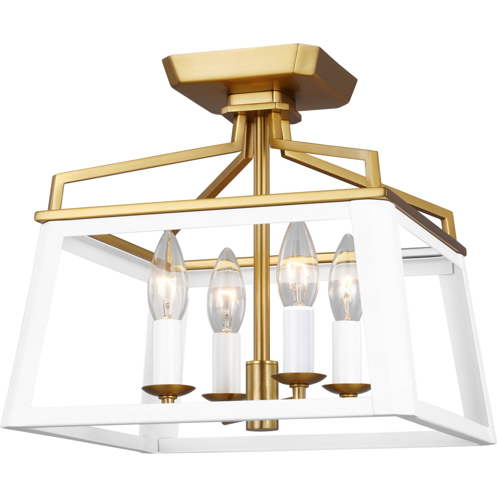 Carlow Flush Mount Midnight Black - Visual Comfort Ceiling Lights
