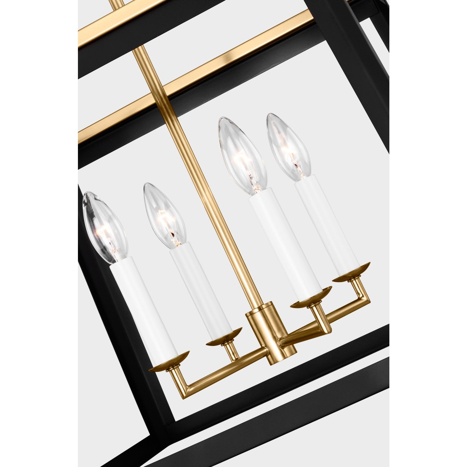 Carlow Large Lantern Midnight Black - Visual Comfort Ceiling Lights