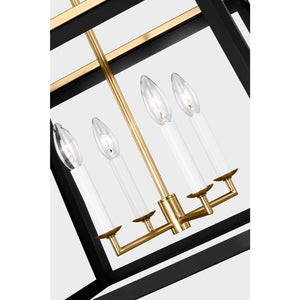 Carlow Large Lantern Midnight Black - Visual Comfort Ceiling Lights
