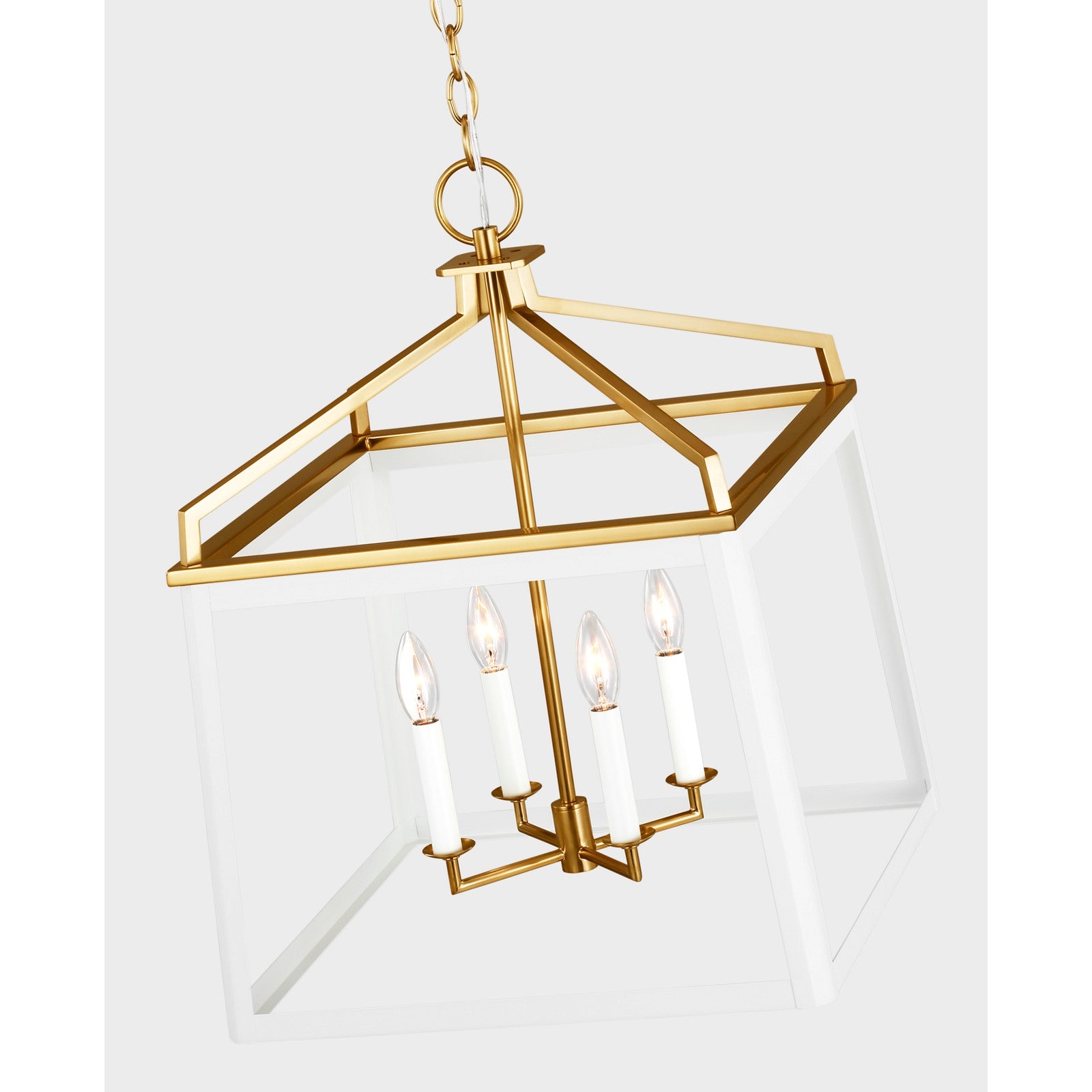 Carlow Large Lantern Midnight Black - Visual Comfort Ceiling Lights