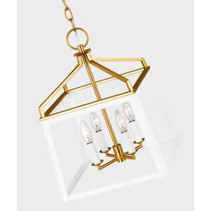 Carlow Medium Lantern Matte White - Visual Comfort Ceiling Lights