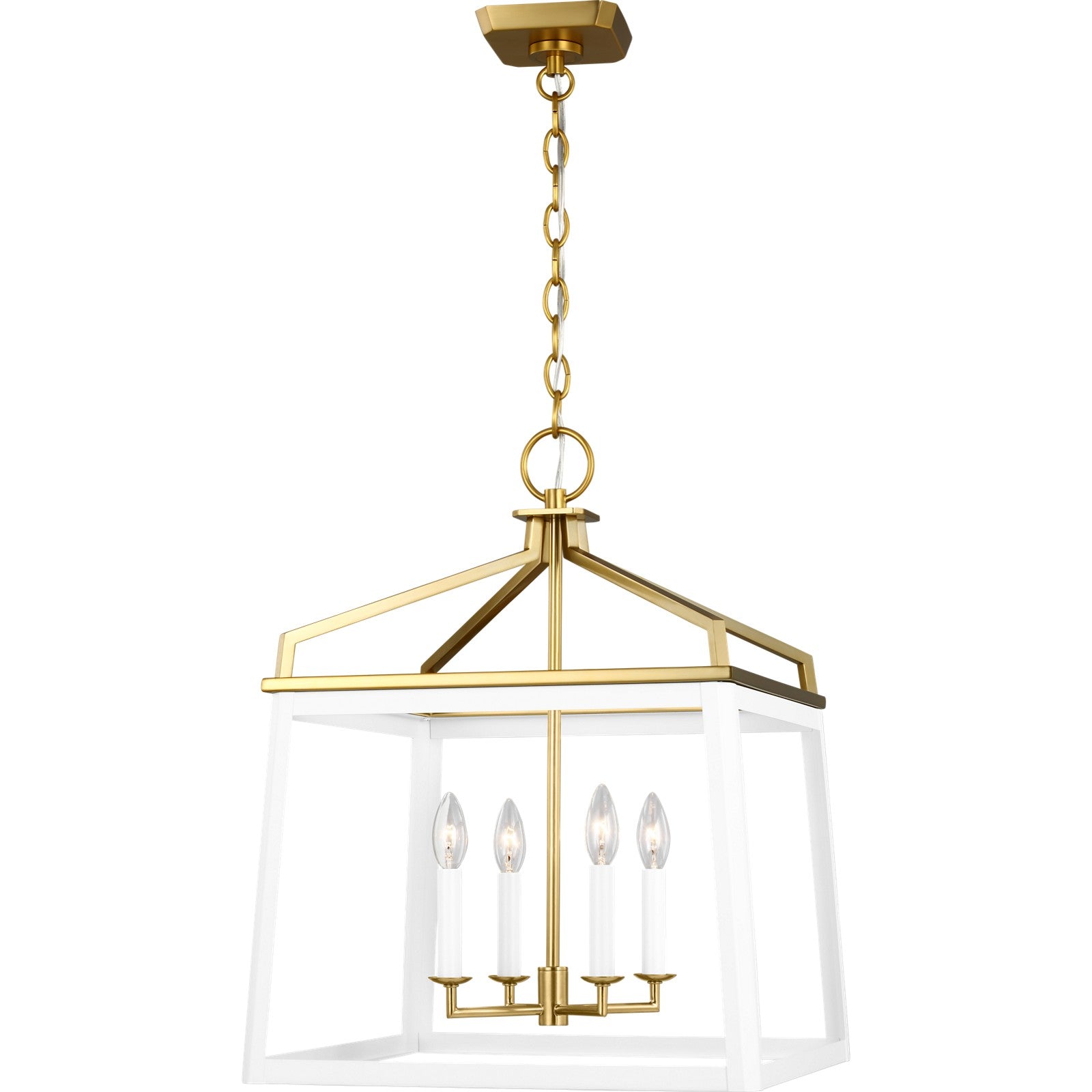 Carlow Large Lantern Midnight Black - Visual Comfort Ceiling Lights