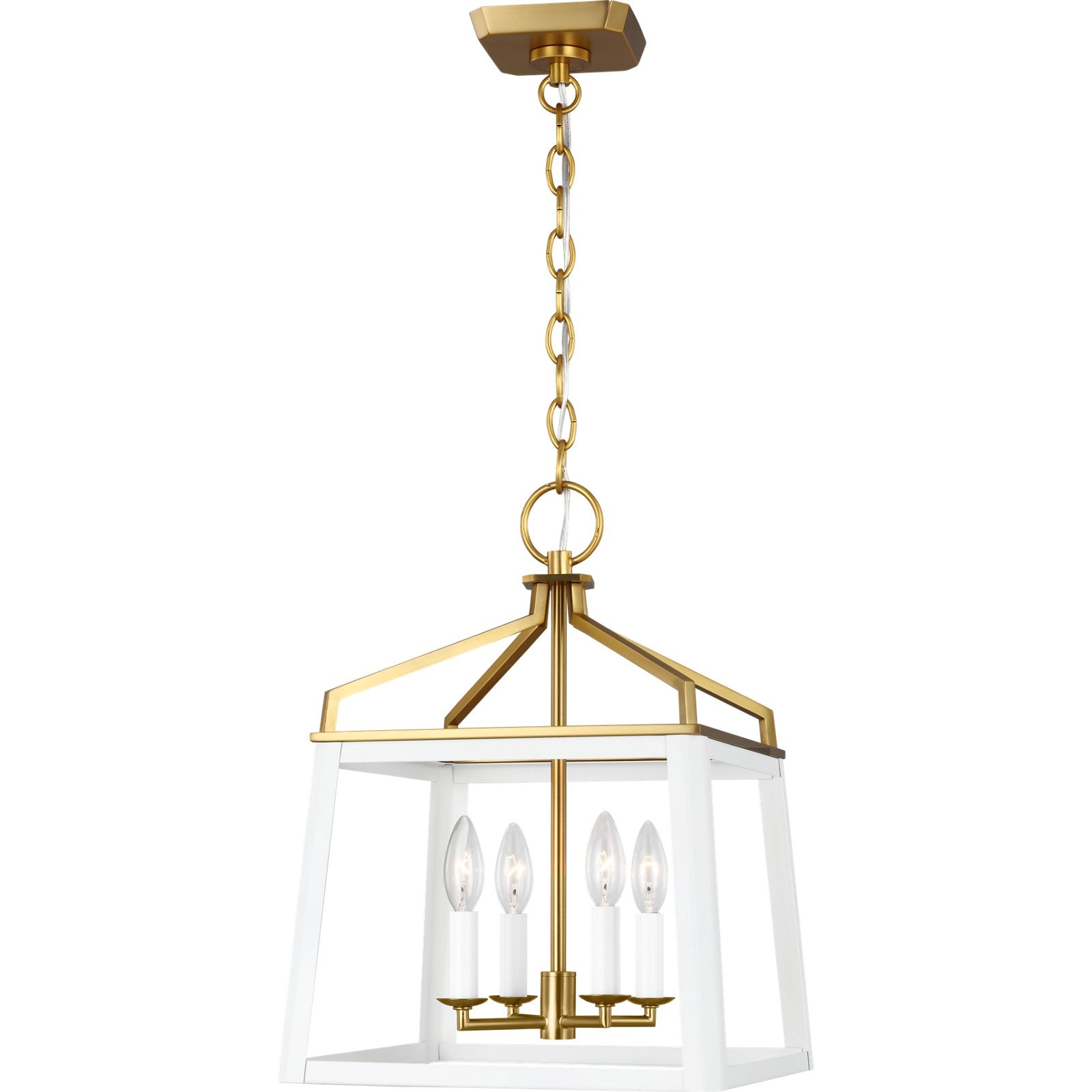 Carlow Medium Lantern Matte White - Visual Comfort Ceiling Lights