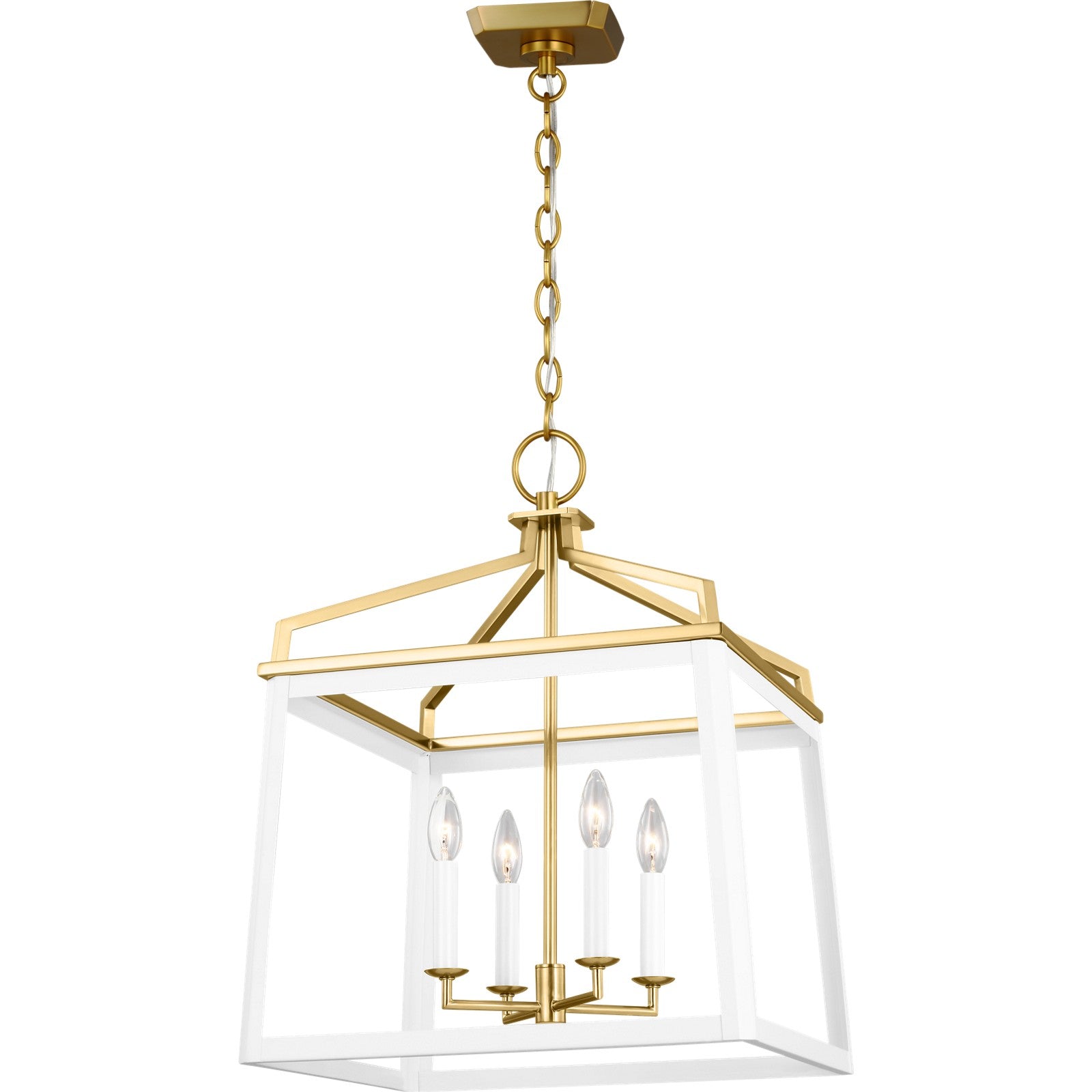 Carlow Large Lantern Midnight Black - Visual Comfort Ceiling Lights