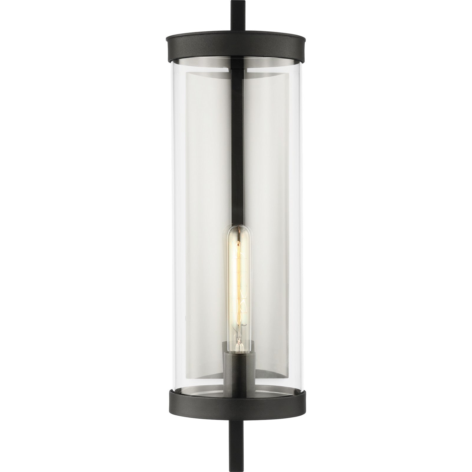 Eastham Large Wall Lantern Textured Black - Visual Comfort Outdoor Lighting