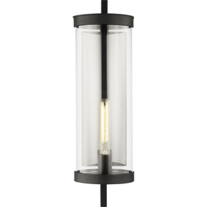 Eastham Large Wall Lantern Textured Black - Visual Comfort Outdoor Lighting