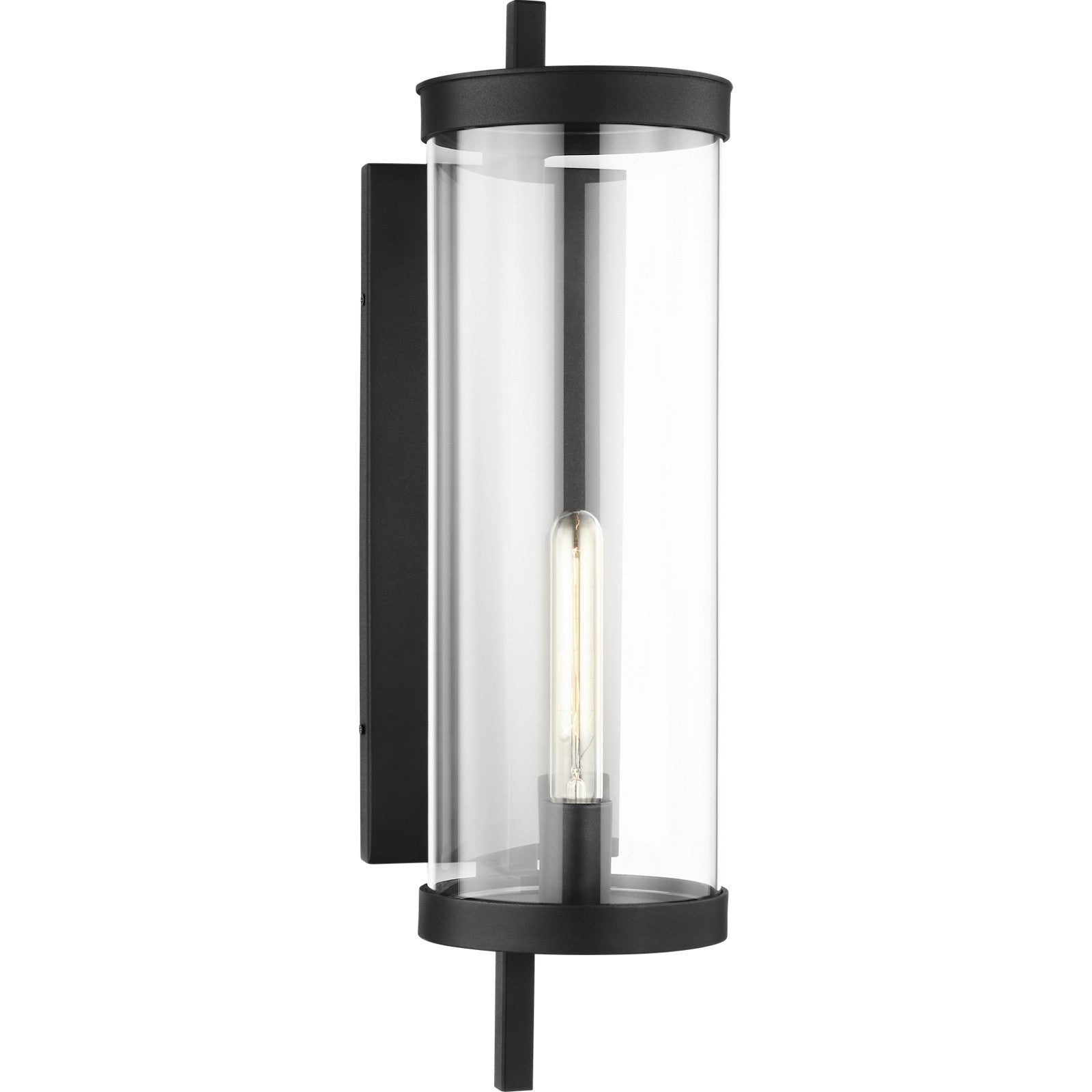 Eastham Large Wall Lantern Textured Black - Visual Comfort Outdoor Lighting