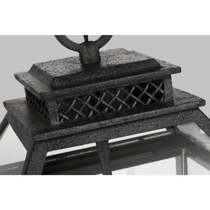 Falmouth Hanging Lantern in Dark Weathered Zinc - Visual Comfort Outdoor Lighting