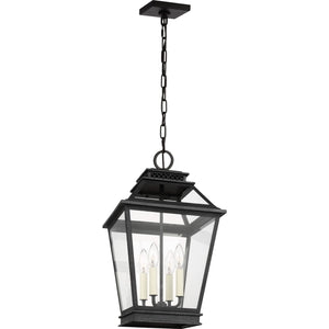 Falmouth Hanging Lantern in Dark Weathered Zinc - Visual Comfort Outdoor Lighting