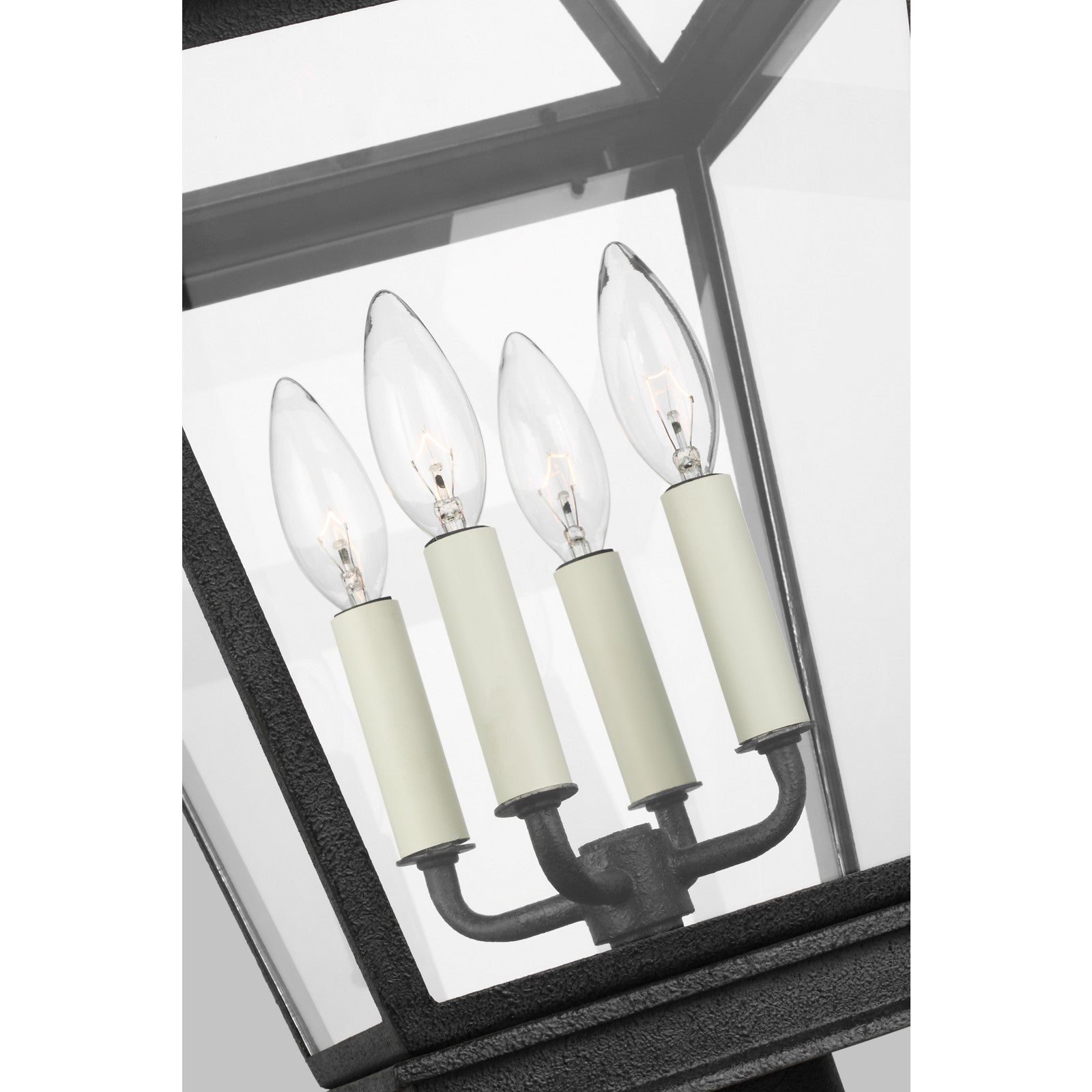 Falmouth Post Lantern in Dark Weathered Zinc - Visual Comfort Outdoor Lighting