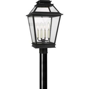 Falmouth Post Lantern in Dark Weathered Zinc - Visual Comfort Outdoor Lighting