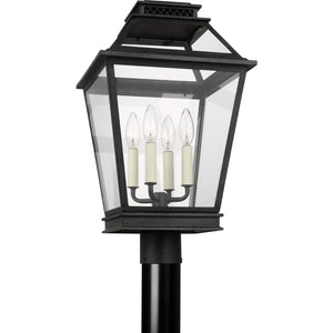 Falmouth Post Lantern in Dark Weathered Zinc - Visual Comfort Outdoor Lighting