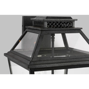 Falmouth Large Outdoor Wall Lantern in Dark Weathered Zinc - Visual Comfort Outdoor Lighting