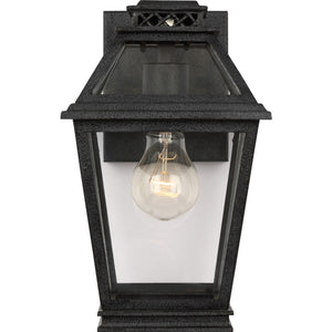Falmouth Extra Small Outdoor Wall Lantern in Dark Weathered Zinc - Visual Comfort Outdoor Lighting