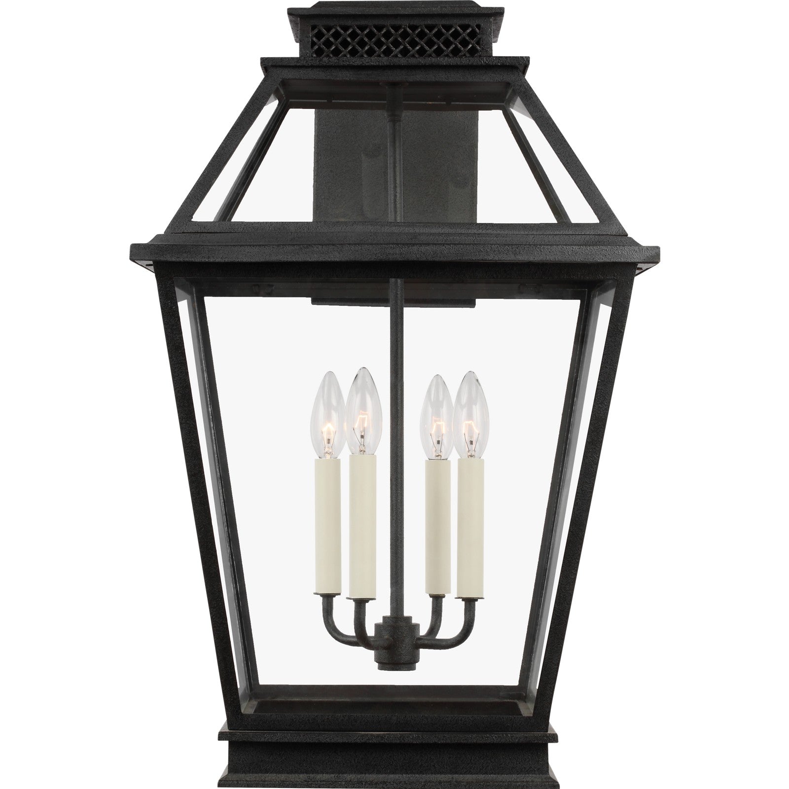 Falmouth Extra Large Outdoor Wall Lantern in Dark Weathered Zinc - Visual Comfort Outdoor Lighting