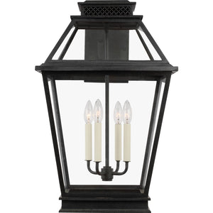 Falmouth Extra Large Outdoor Wall Lantern in Dark Weathered Zinc - Visual Comfort Outdoor Lighting