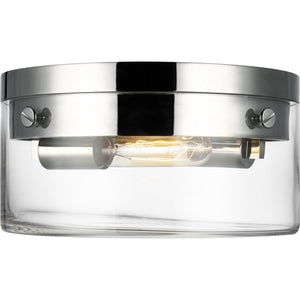 Garrett Medium Flush Mount Burnished Brass - Visual Comfort Ceiling Lights