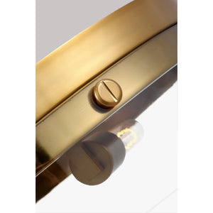 Garrett Large Flush Mount in Burnished Brass - Visual Comfort Ceiling Lights