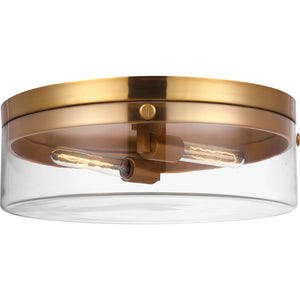 Garrett Large Flush Mount in Burnished Brass - Visual Comfort Ceiling Lights