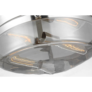 Garrett Large Flush Mount in Burnished Brass - Visual Comfort Ceiling Lights