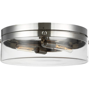 Garrett Large Flush Mount in Burnished Brass - Visual Comfort Ceiling Lights