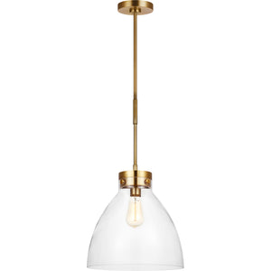 Garrett Wide Pendant in Burnished Brass - Visual Comfort Ceiling Lights
