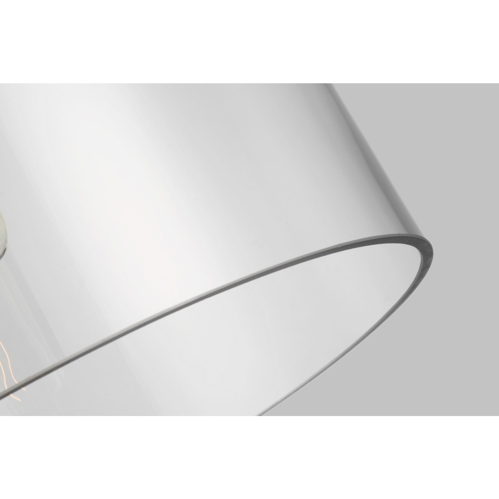 Garrett Large Cylinder Pendant Polished Nickel - Visual Comfort Ceiling Lights