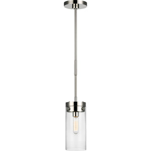 Garrett Medium Cylinder Pendant Burnished Brass - Visual Comfort Ceiling Lights