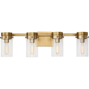 Garrett 4 - Light Vanity in Burnished Brass - Visual Comfort Wall Lights