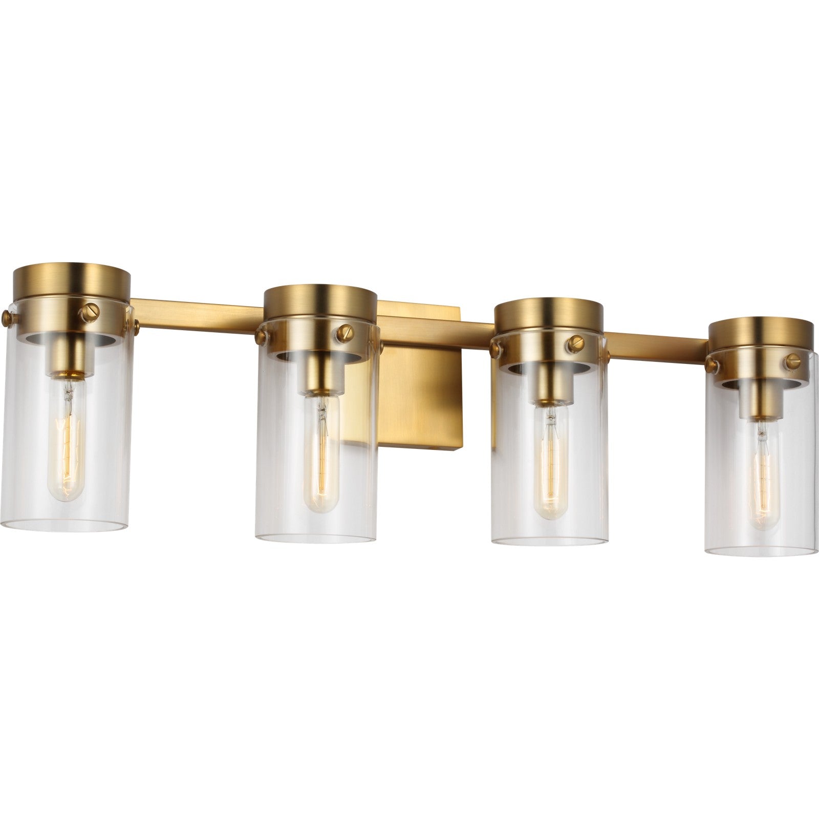 Garrett 4 - Light Vanity in Burnished Brass - Visual Comfort Wall Lights