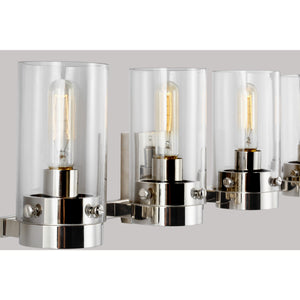 Garrett 4 - Light Vanity in Burnished Brass - Visual Comfort Wall Lights