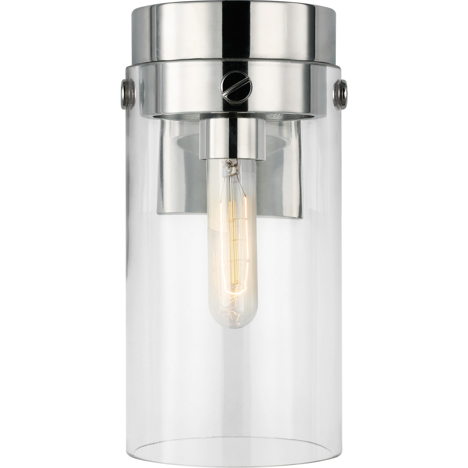 Garrett Sconce Polished Nickel - Visual Comfort Wall Lights