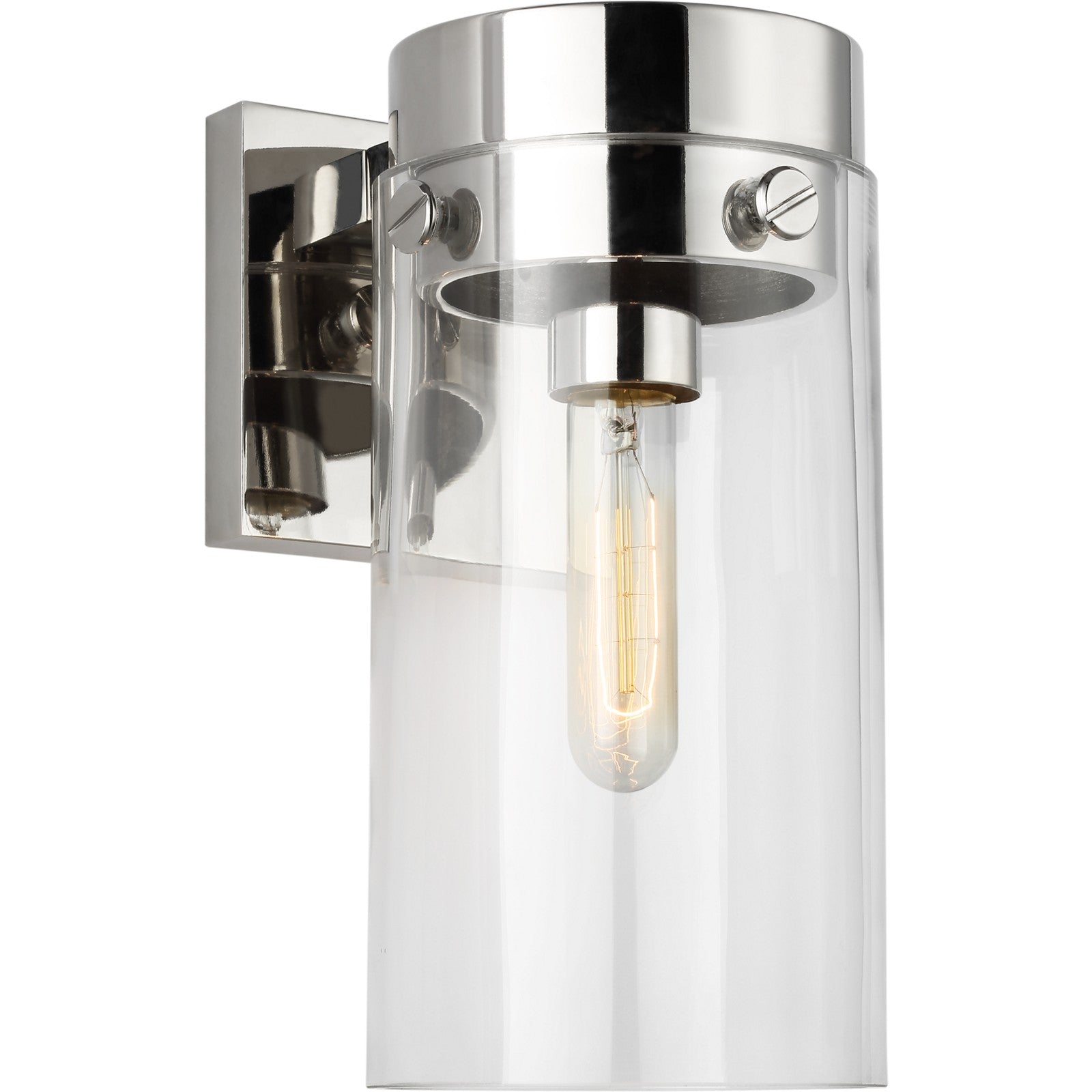 Garrett Sconce Polished Nickel - Visual Comfort Wall Lights