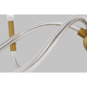 Hanover Large Chandelier in Burnished Brass - Visual Comfort Ceiling Lights