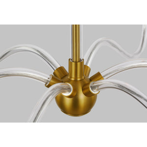 Hanover Large Chandelier in Burnished Brass - Visual Comfort Ceiling Lights