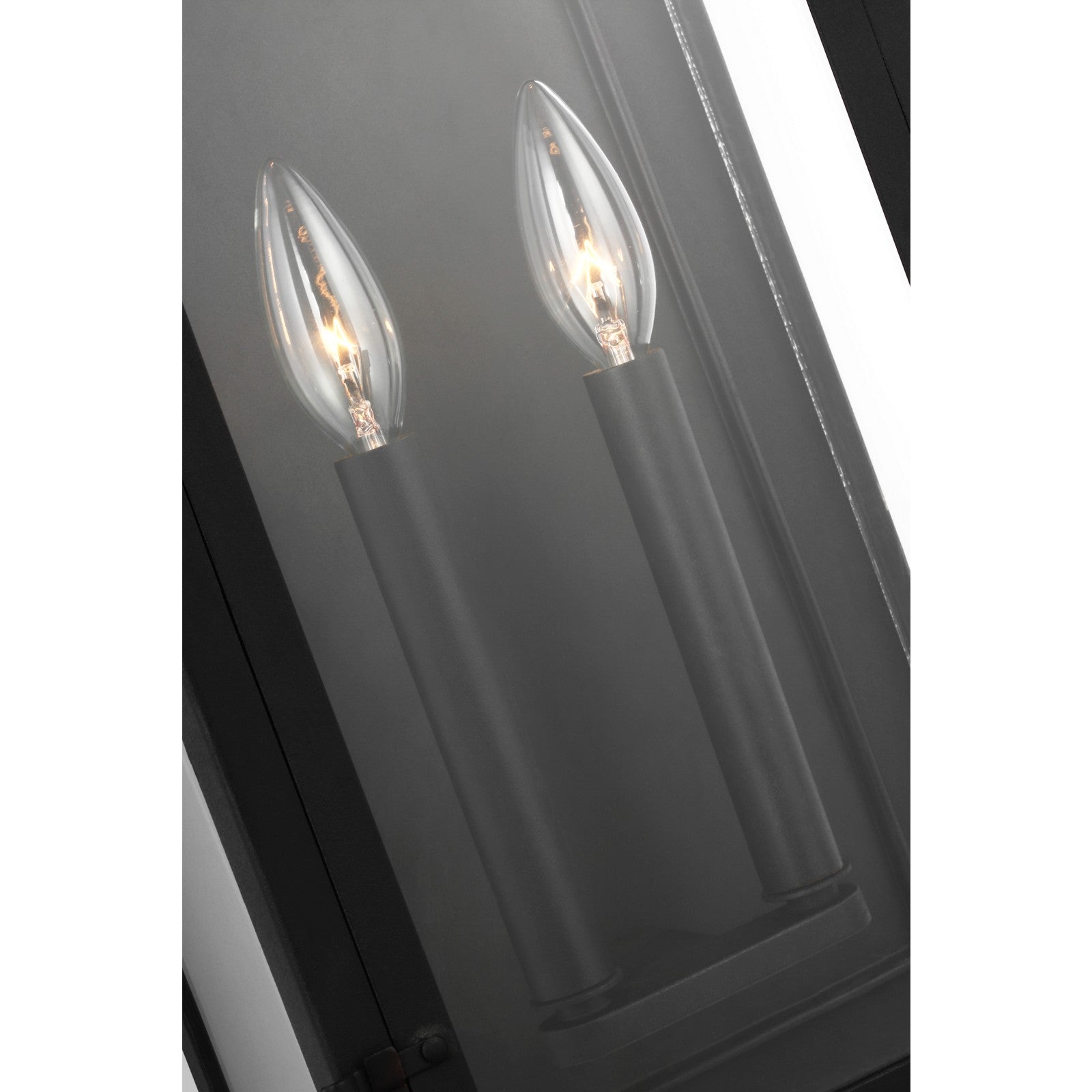 Hingham Large Outdoor Wall Lantern in Textured Black - Visual Comfort Outdoor Lighting