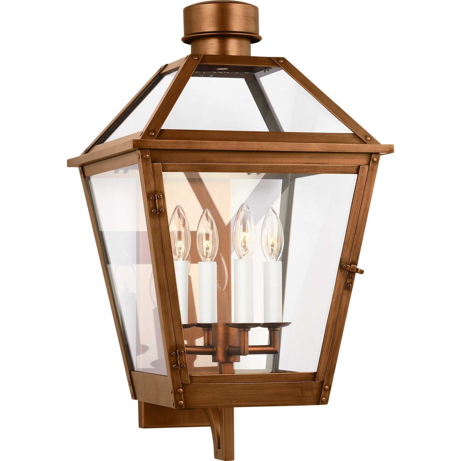 Hyannis Large Lantern Natural Copper - Visual Comfort Outdoor Lighting