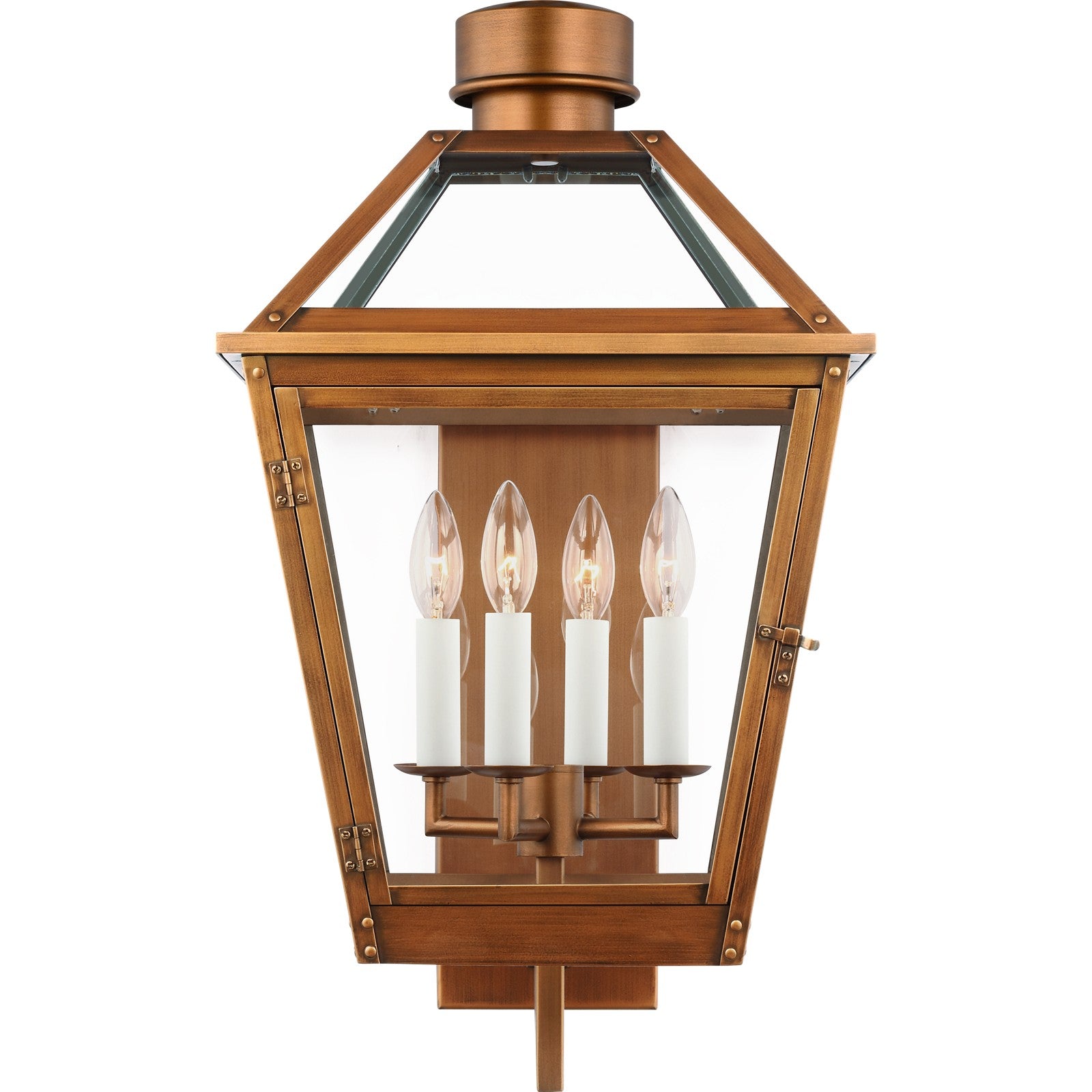 Hyannis Large Lantern Natural Copper - Visual Comfort Outdoor Lighting