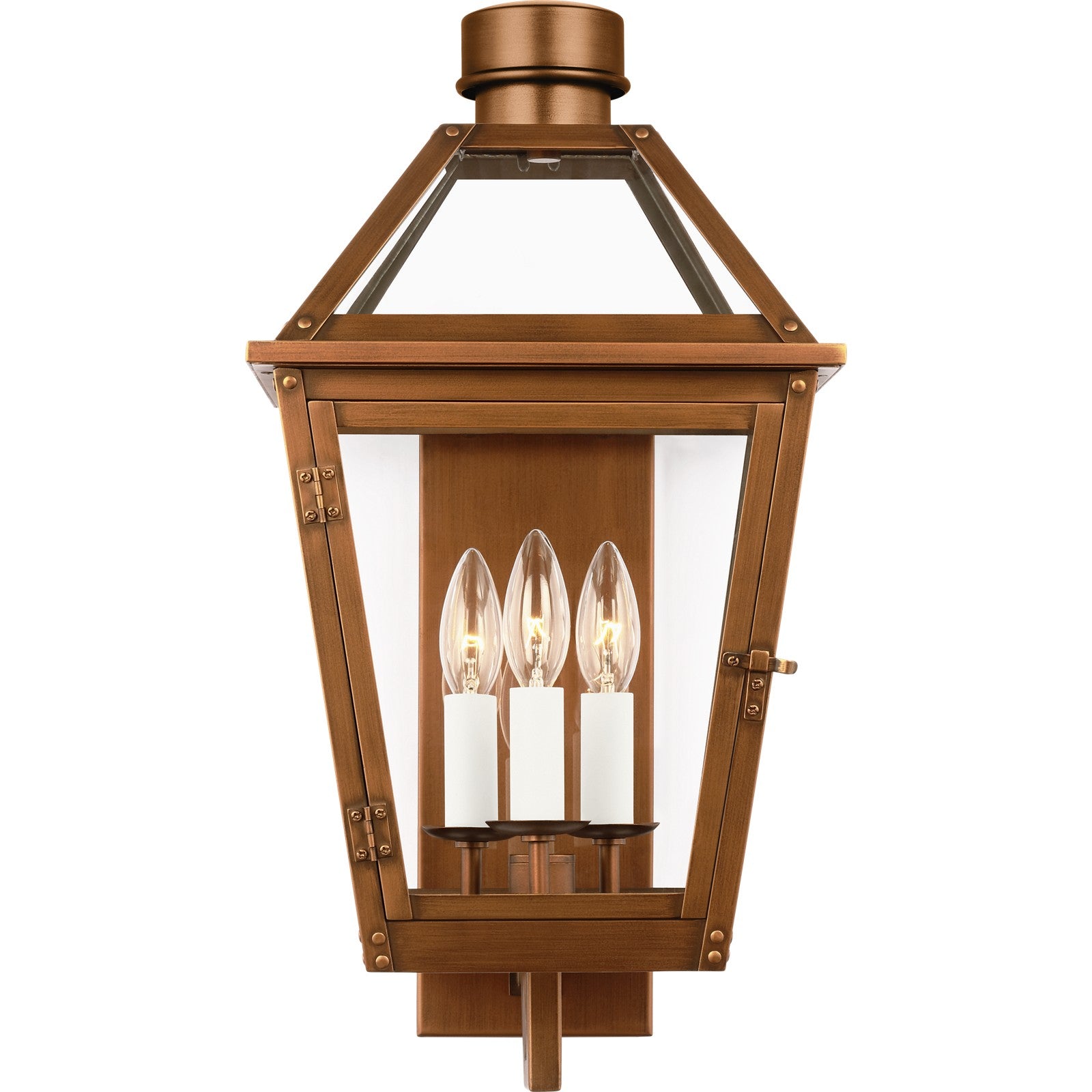 Hyannis Medium Wall Lantern Natural Copper - Visual Comfort Outdoor Lighting