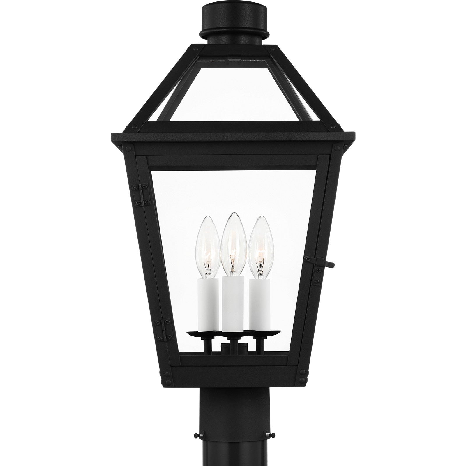 Hyannis Medium Post Textured Black - Visual Comfort Outdoor Lighting