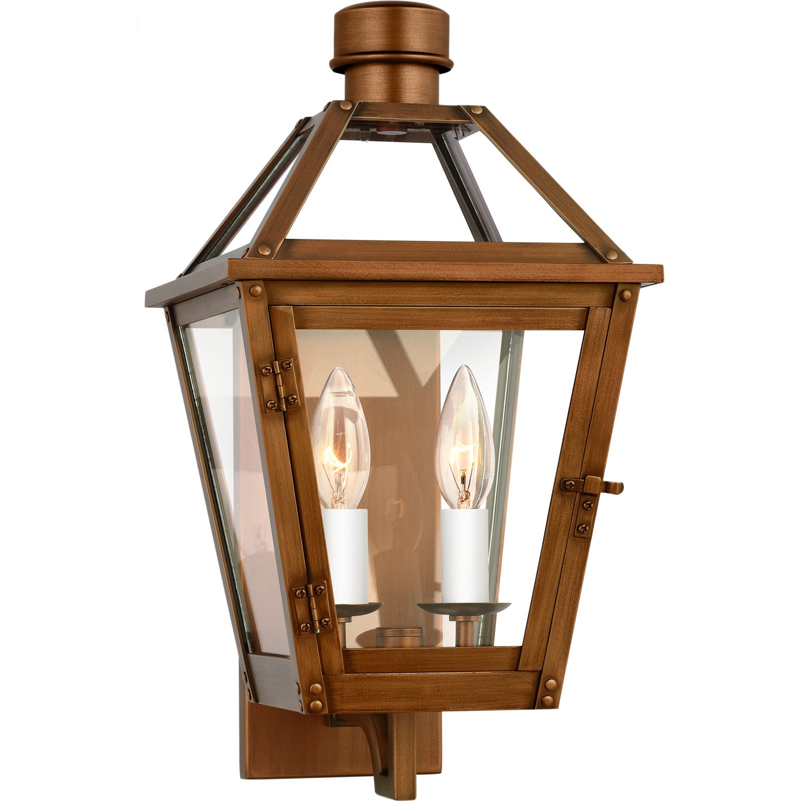 Hyannis Small Wall Lantern Natural Copper - Visual Comfort Outdoor Lighting