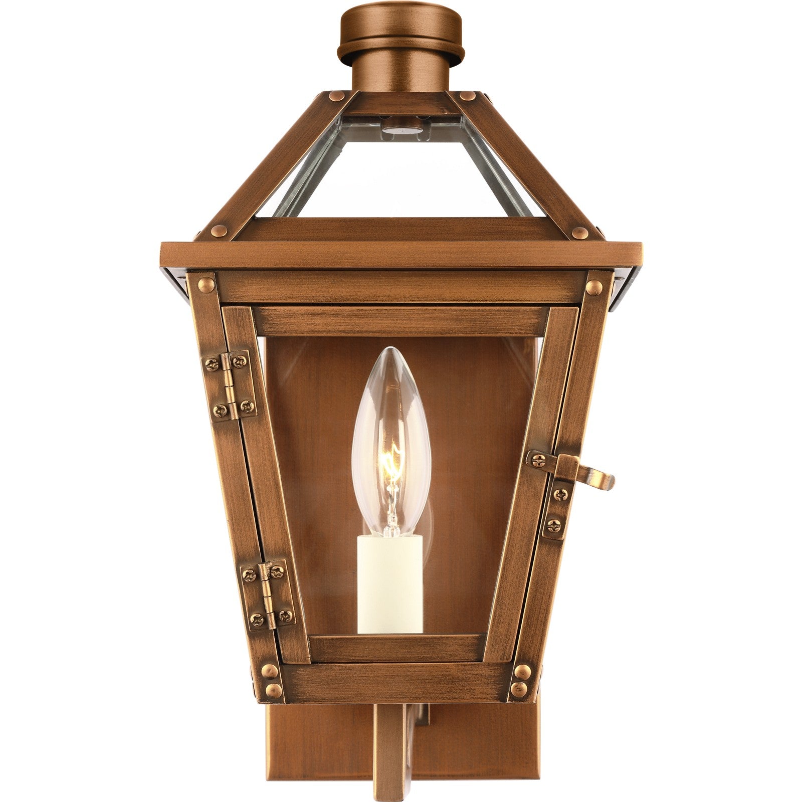 Hyannis Extra Small Wall Lantern Natural Copper - Visual Comfort Outdoor Lighting