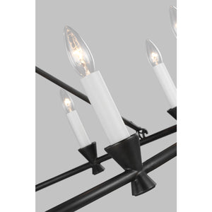 Keystone Medium Chandelier Aged Iron - Visual Comfort Ceiling Lights