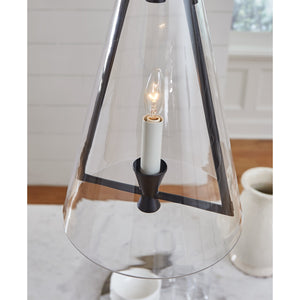 Keystone Medium Pendant in Aged Iron - Visual Comfort Ceiling Lights