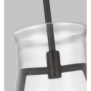 Keystone Large Pendant Aged Iron - Visual Comfort Ceiling Lights