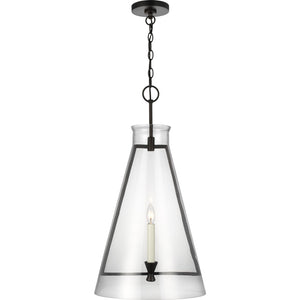 Keystone Large Pendant Aged Iron - Visual Comfort Ceiling Lights